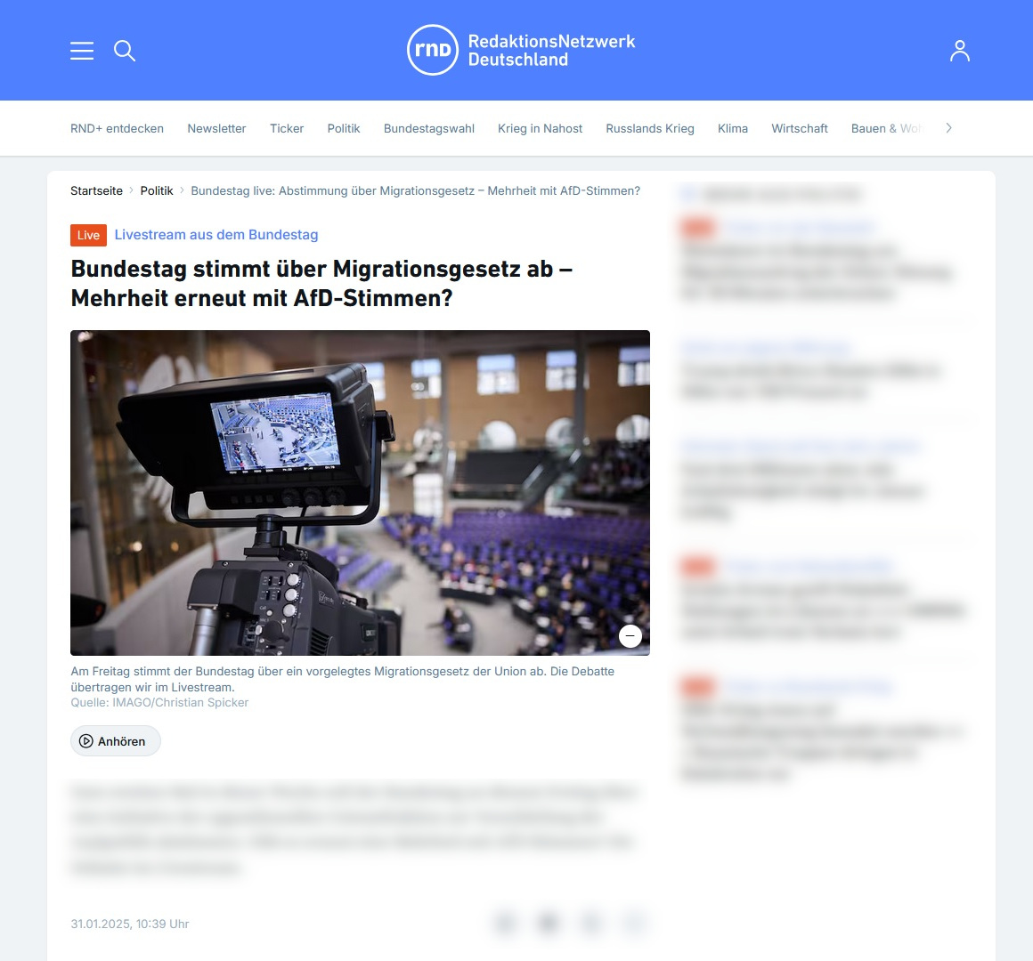 01.2025 RedaktionsNetzwerk Deutschland